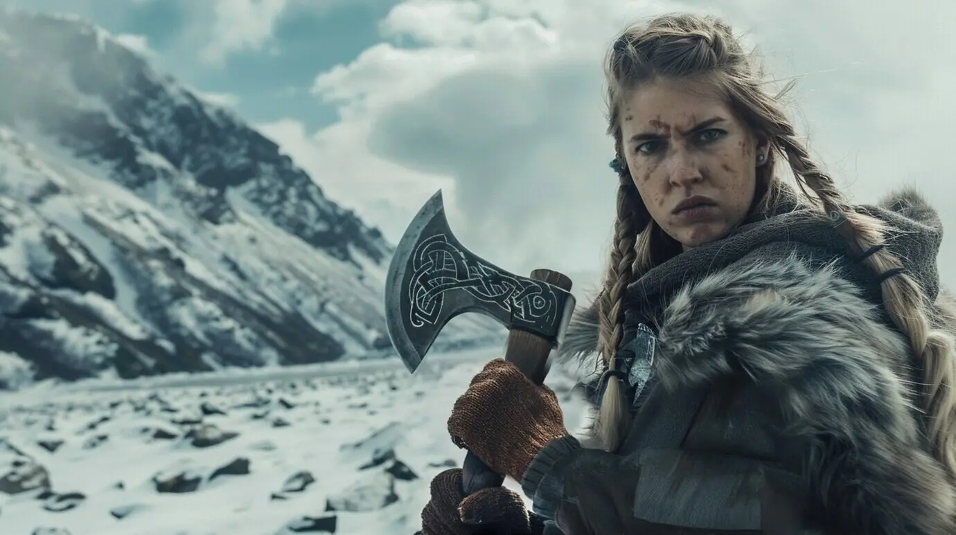 Porträt einer skandinavischen Wikingerin