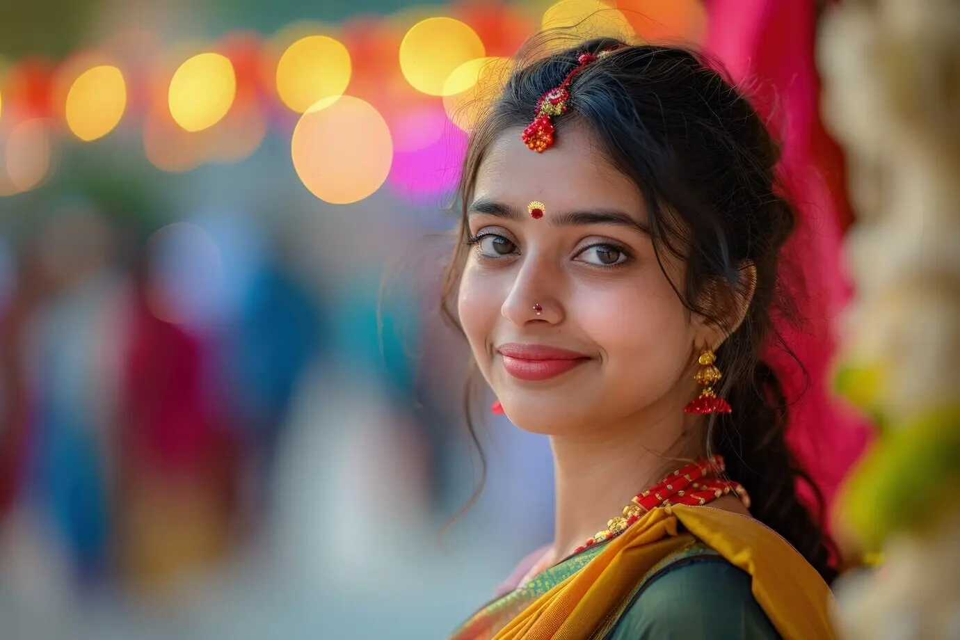 Feier der Navratri-Gottheit